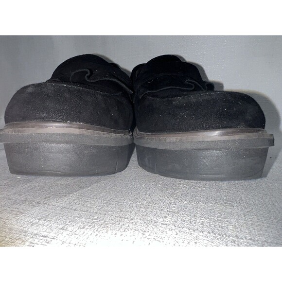 Clarks Collection Airabell Slip On Black Suede Platform Loafer Shoe Sz. 8 - Picture 9 of 9